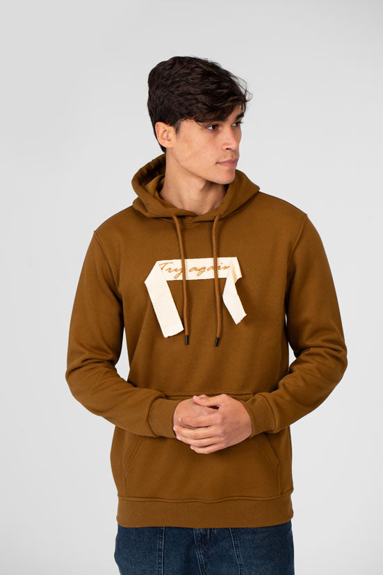 Men's Hoodie With Long Sleeves And A Unique Cut