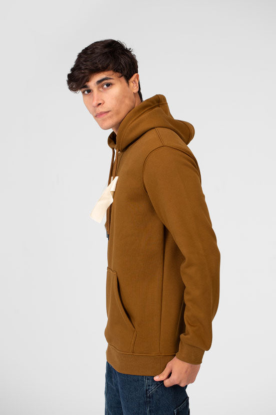 Men's Hoodie With Long Sleeves And A Unique Cut