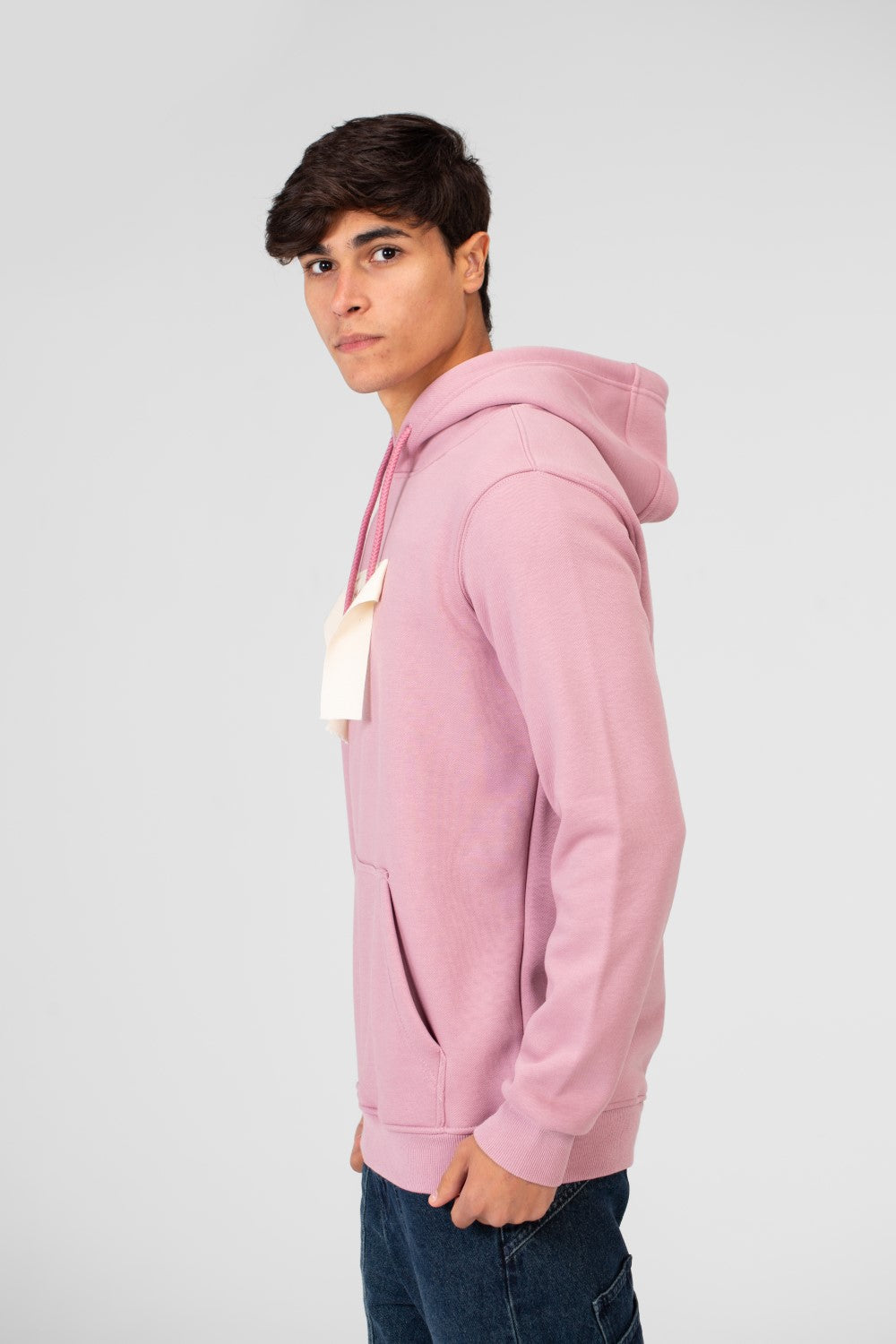 Men's Hoodie With Long Sleeves And A Unique Cut
