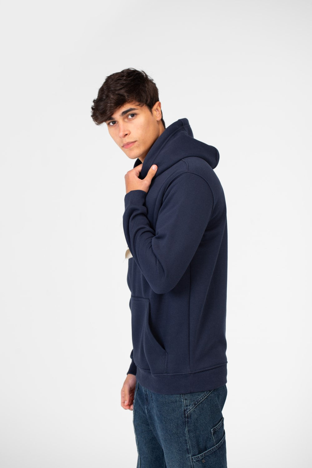 Men's Hoodie With Long Sleeves And A Unique Cut