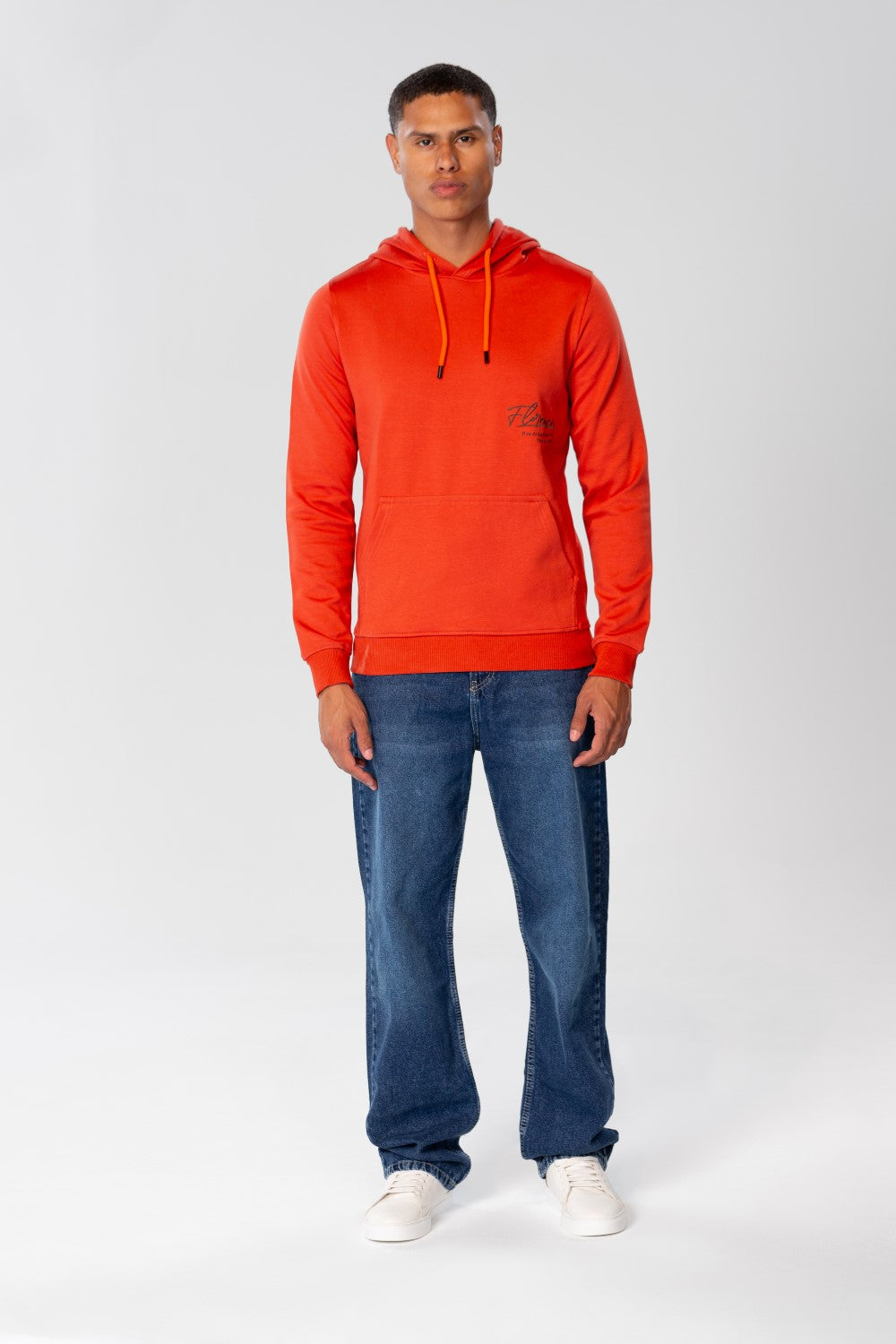 Men's Slim Fit Hoodie Sweatshirt With Graphic Print On The Back