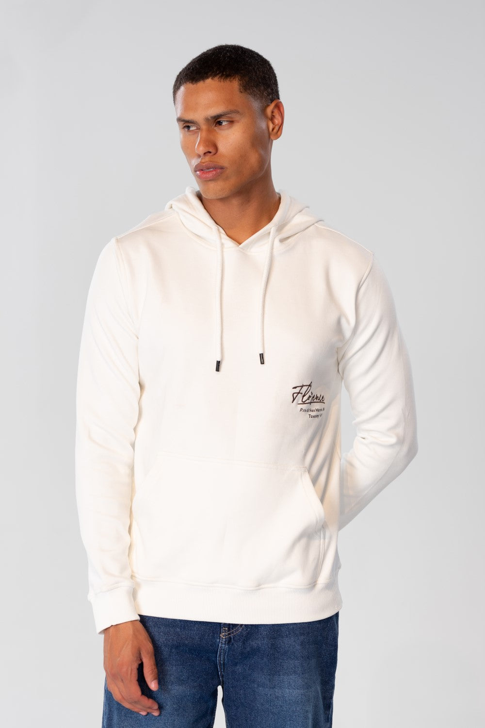 Men's Slim Fit Hoodie Sweatshirt With Graphic Print On The Back