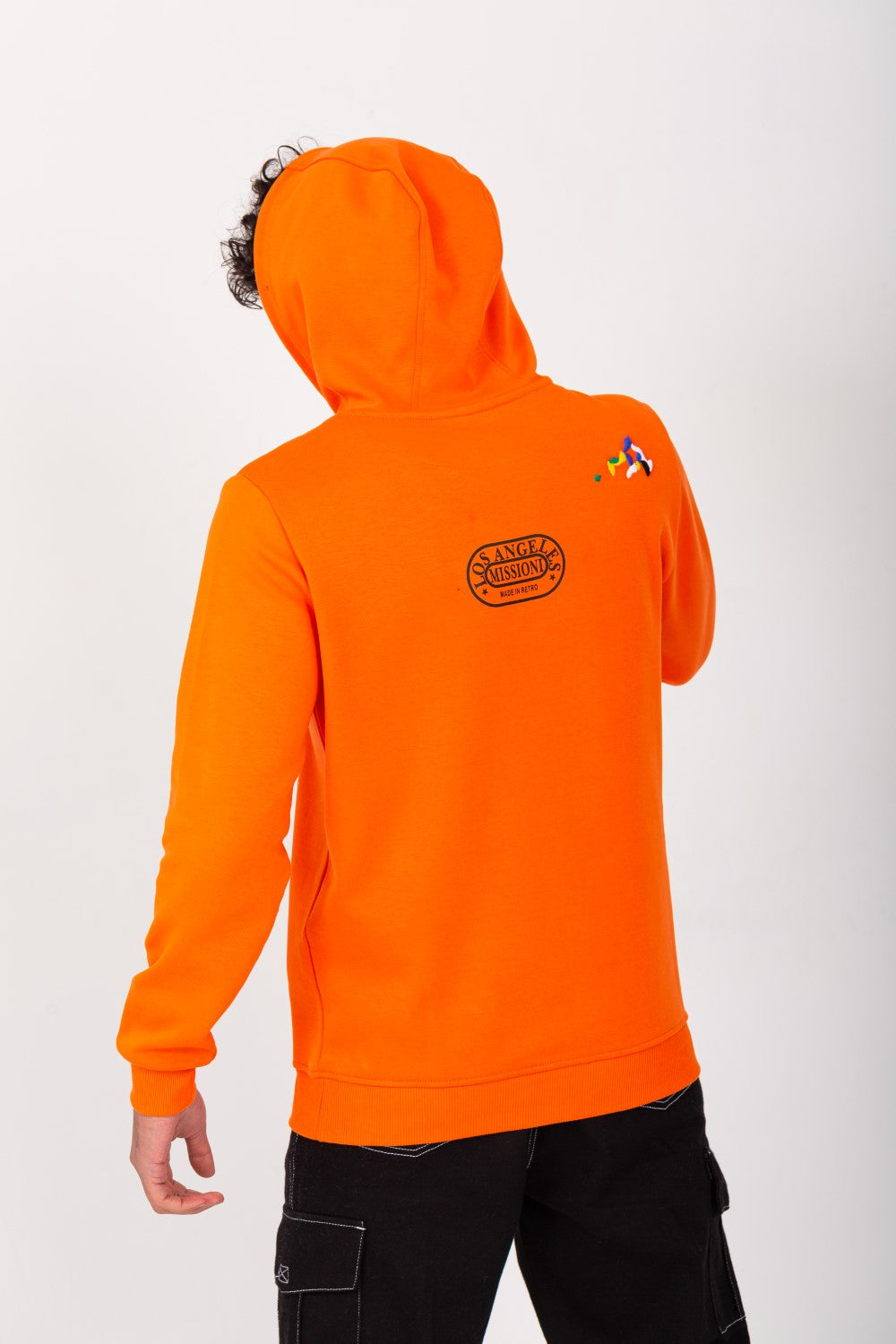 Men's Back & Front Unique Print Hoodie Padded Hooded Sweatshirt