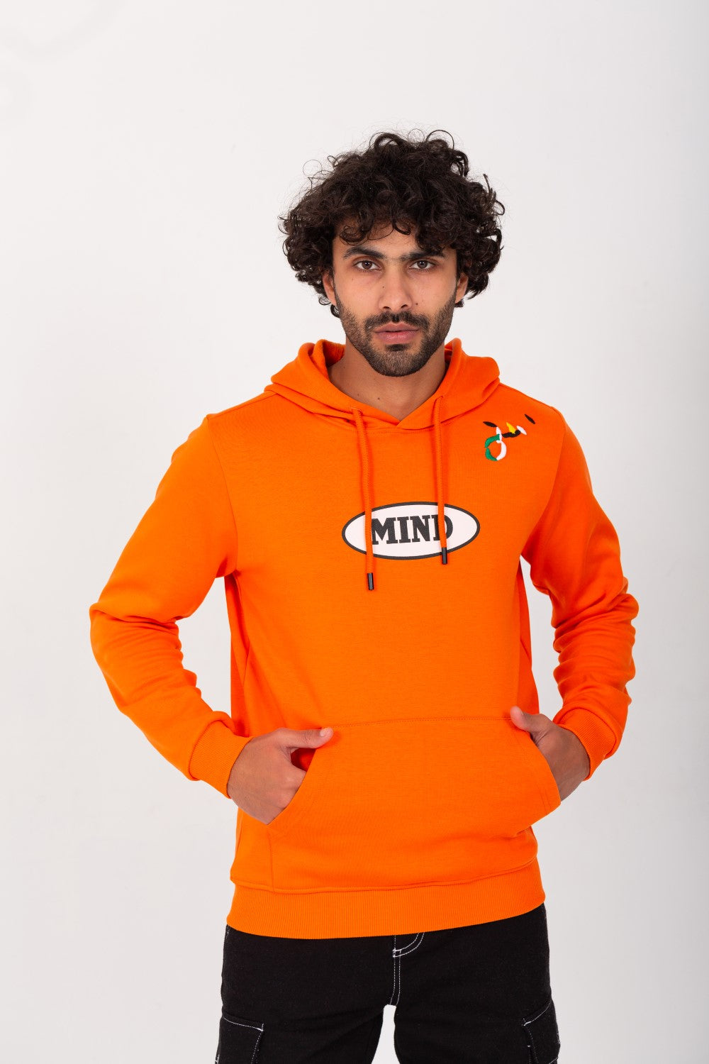 Men's Back & Front Unique Print Hoodie Padded Hooded Sweatshirt