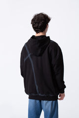 Men's Regular Fit Melton Hoodie Sweatshirt With Long Sleeves And Winter Colors