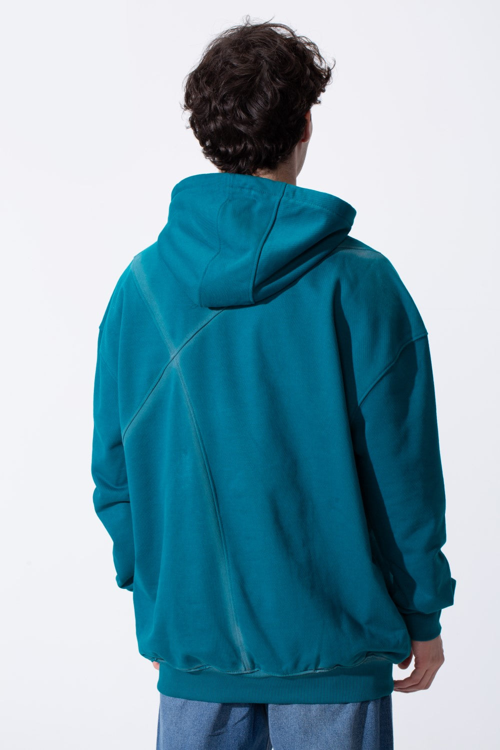 Men's Regular Fit Melton Hoodie Sweatshirt With Long Sleeves And Winter Colors