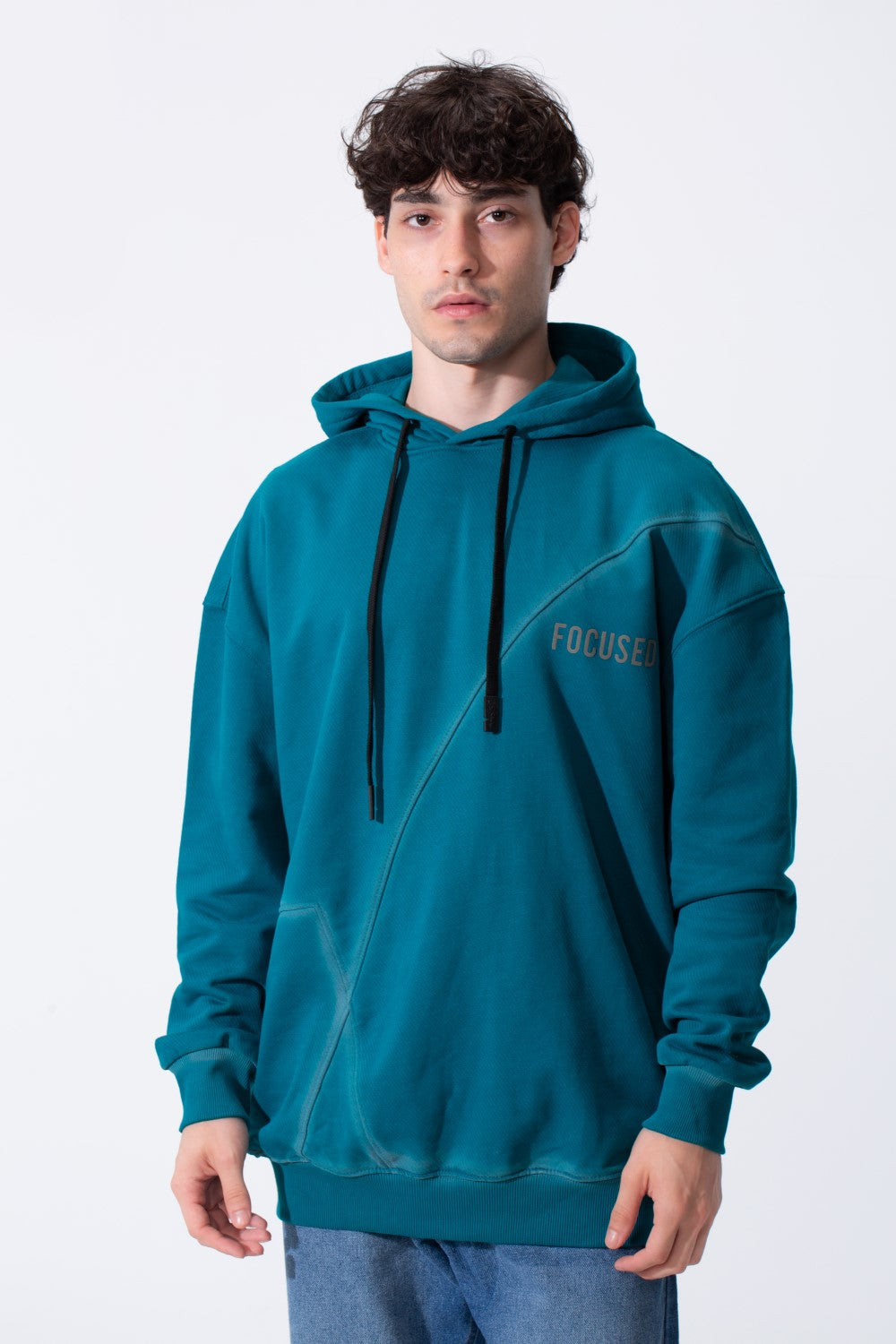 Men's Regular Fit Melton Hoodie Sweatshirt With Long Sleeves And Winter Colors