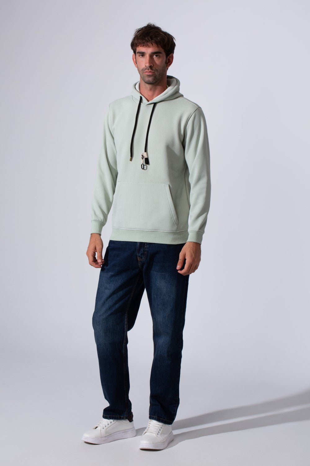 Men's Basic Slim Fit Long Sleeve Hoodie Sweatshirt