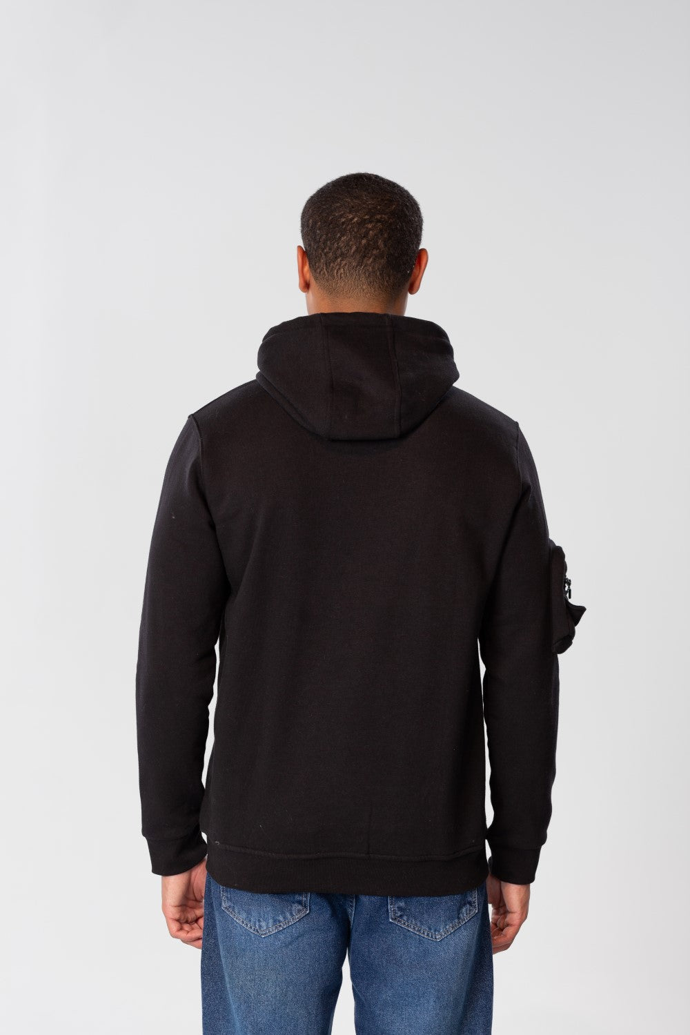Men's Slim Fit Hood Sweatshirt With Shoulder Pocket
