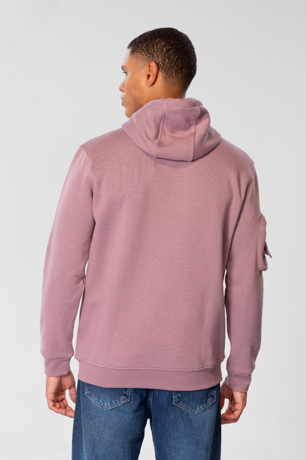 Men's Slim Fit Hood Sweatshirt With Shoulder Pocket