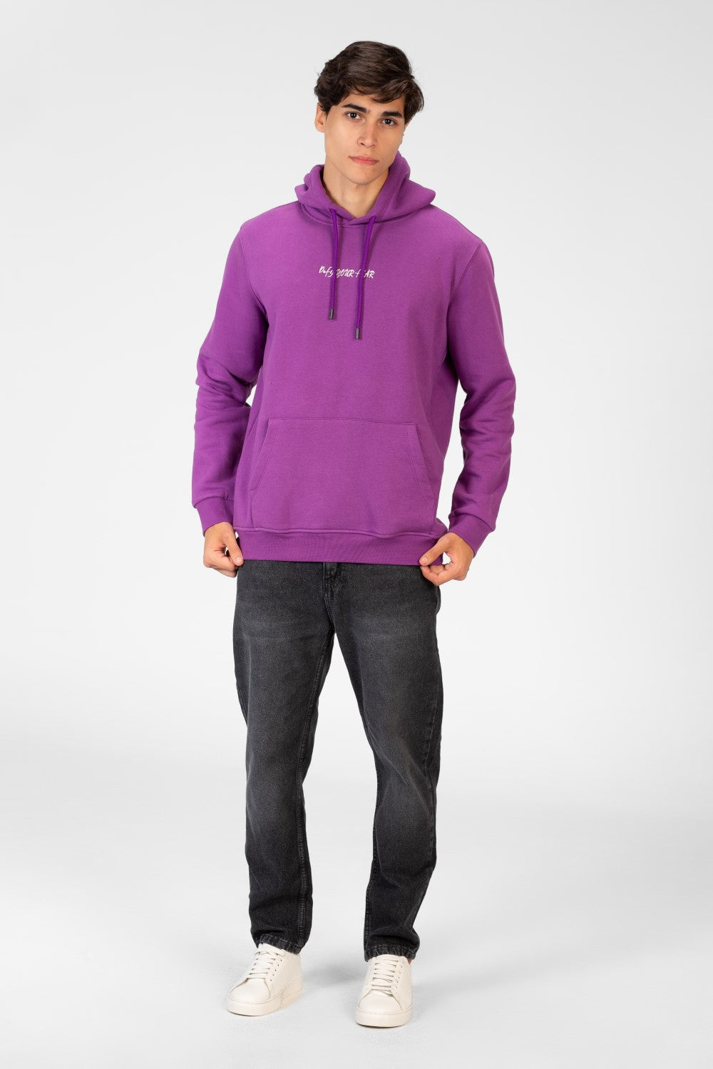 Men's Printed Slim Fit Hoodie Sweatshirt