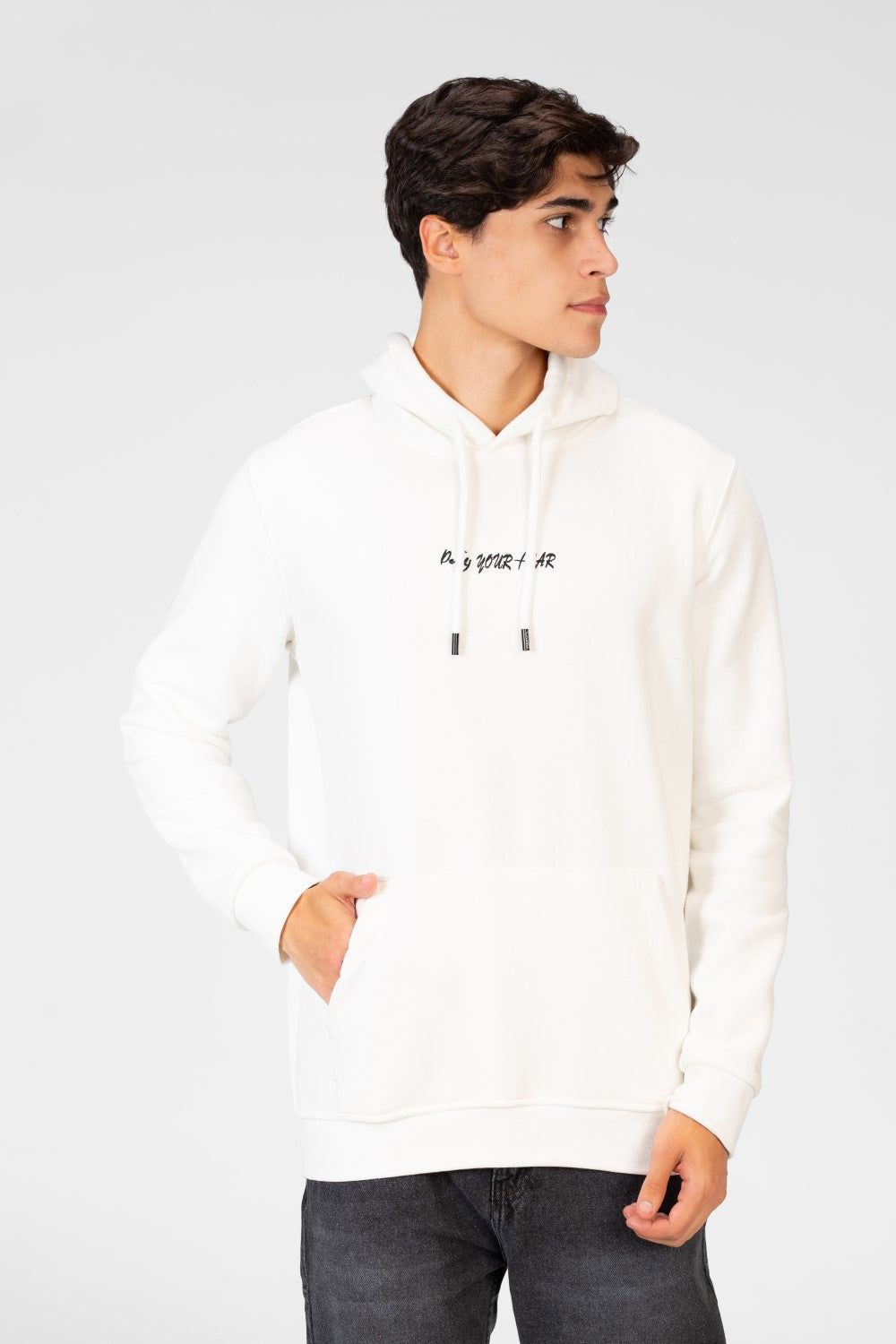 Men's Printed Slim Fit Hoodie Sweatshirt