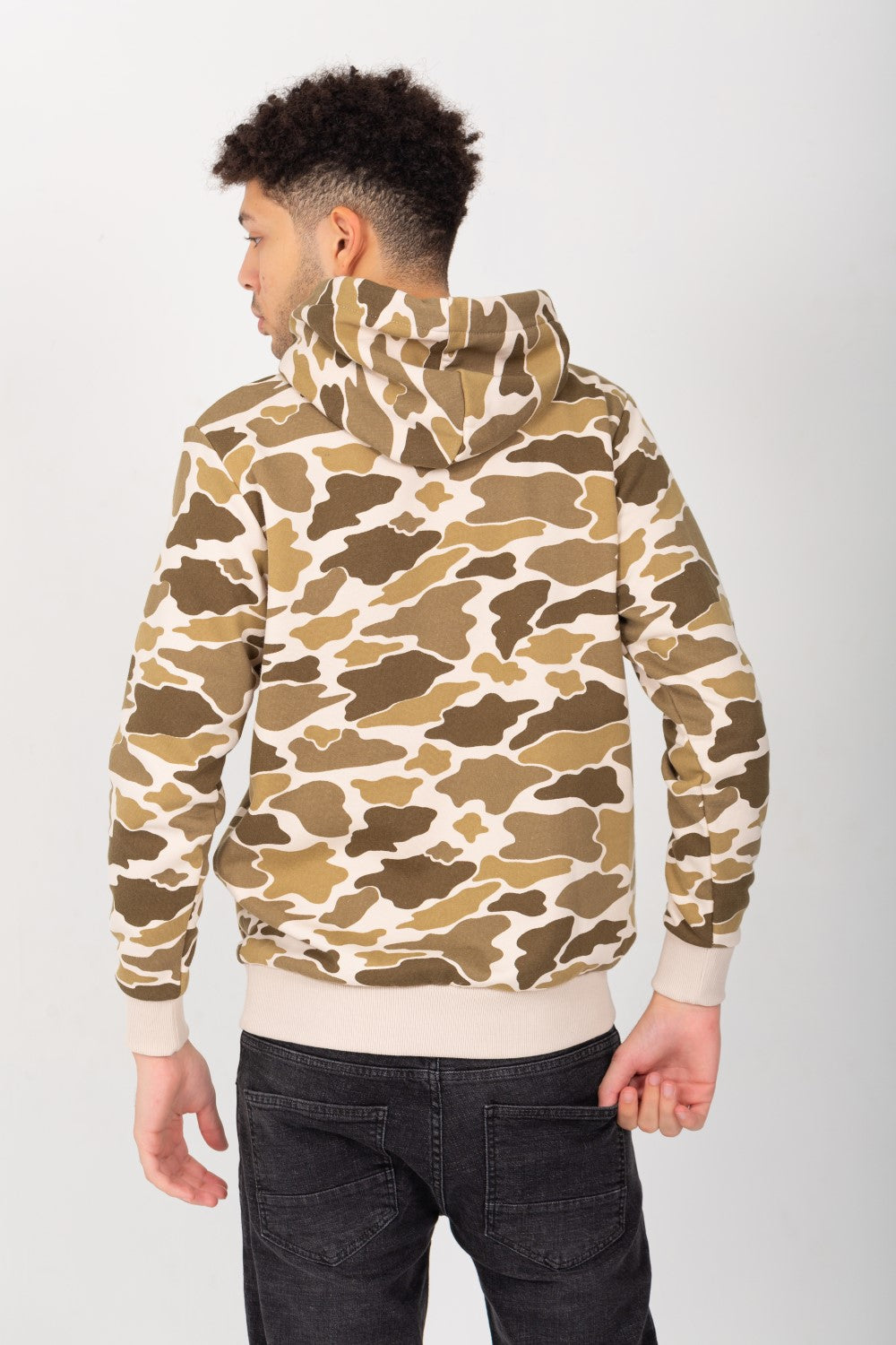 Men's Army Hoodie Padded Hooded Sweatshirt