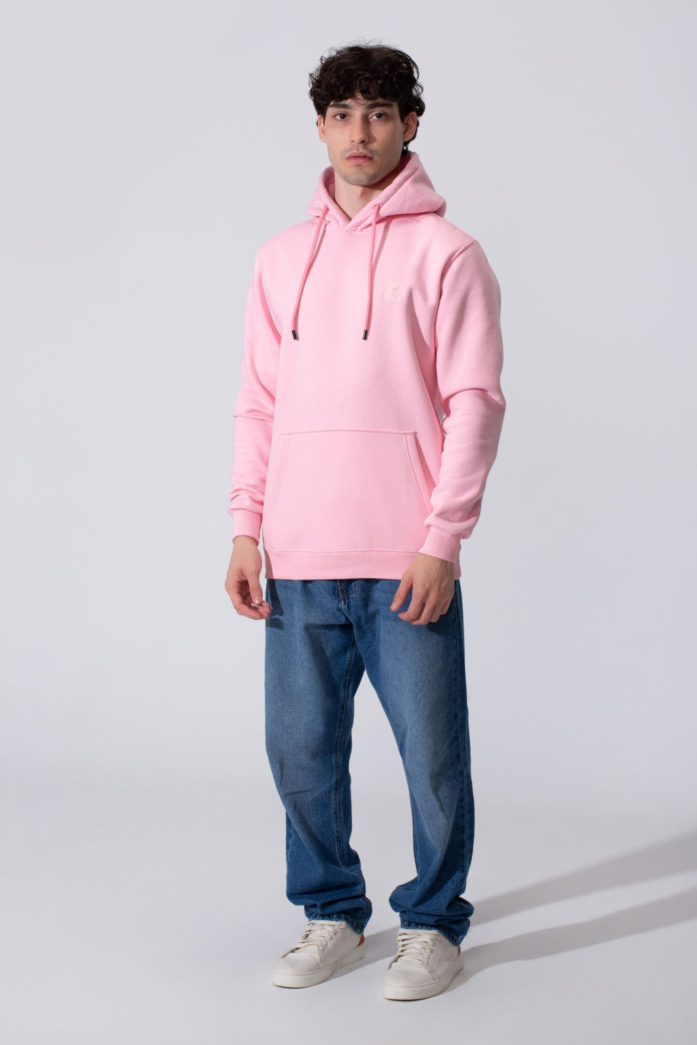 Men's Slim Fit Hoodie Sweatshirt With A Front Kangaroo Pocket