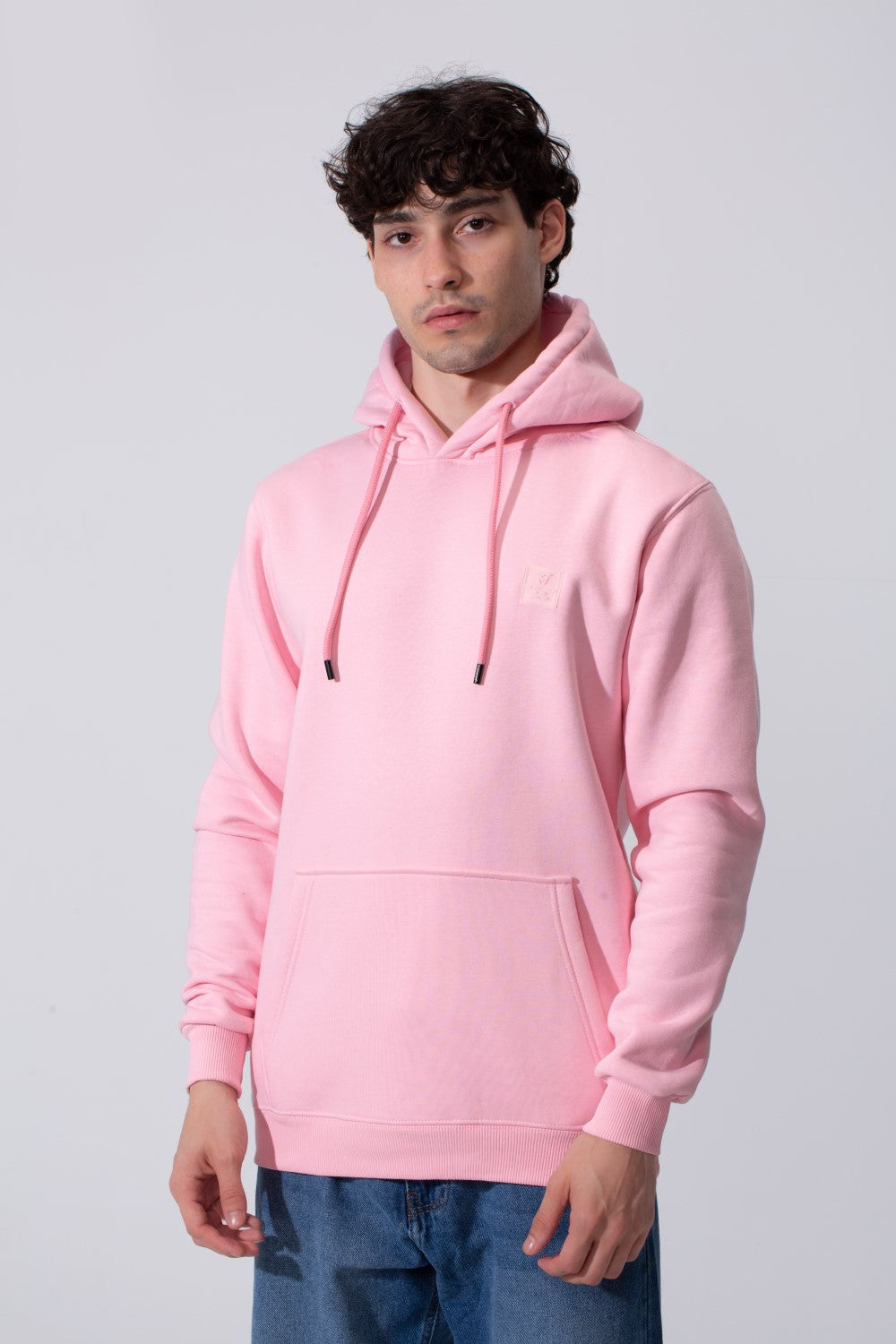 Men's Slim Fit Hoodie Sweatshirt With A Front Kangaroo Pocket