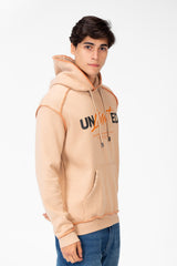 Men's Hoodie Sweatshirt With A Front Pocket And A Unique Cut