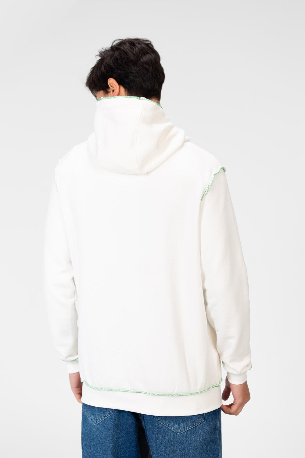 Men's Hoodie Sweatshirt With A Front Pocket And A Unique Cut