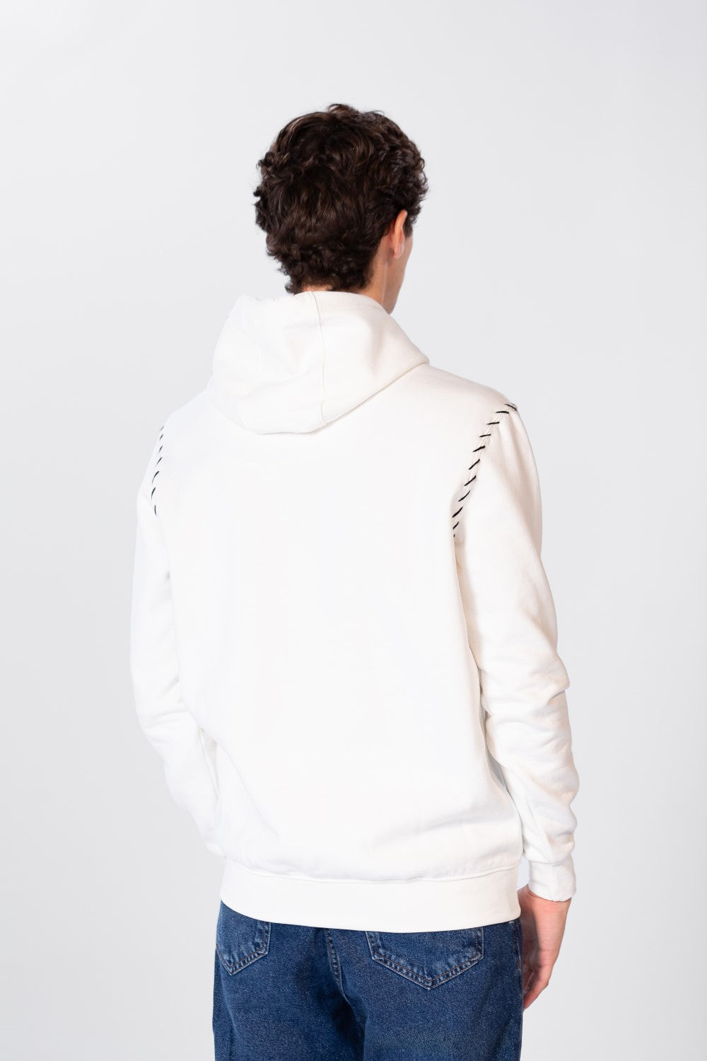 Men's Hoodie-Cut Sweatshirt With Tomato Badge On The Front