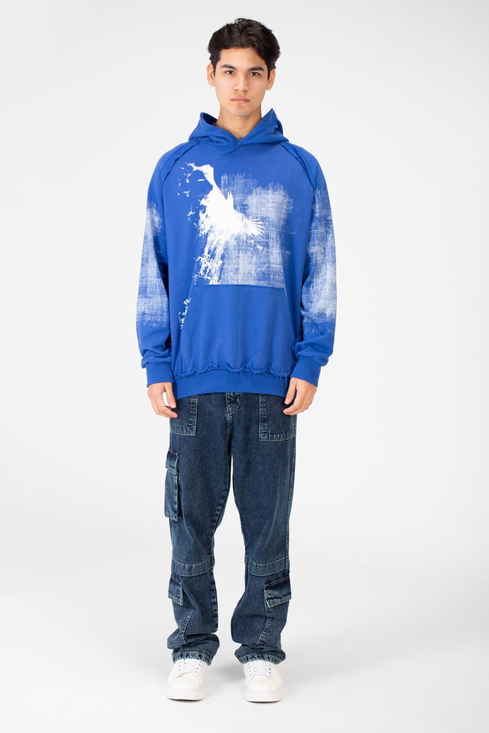 Men's Oversize Printed Hoodie Sweatshirt
