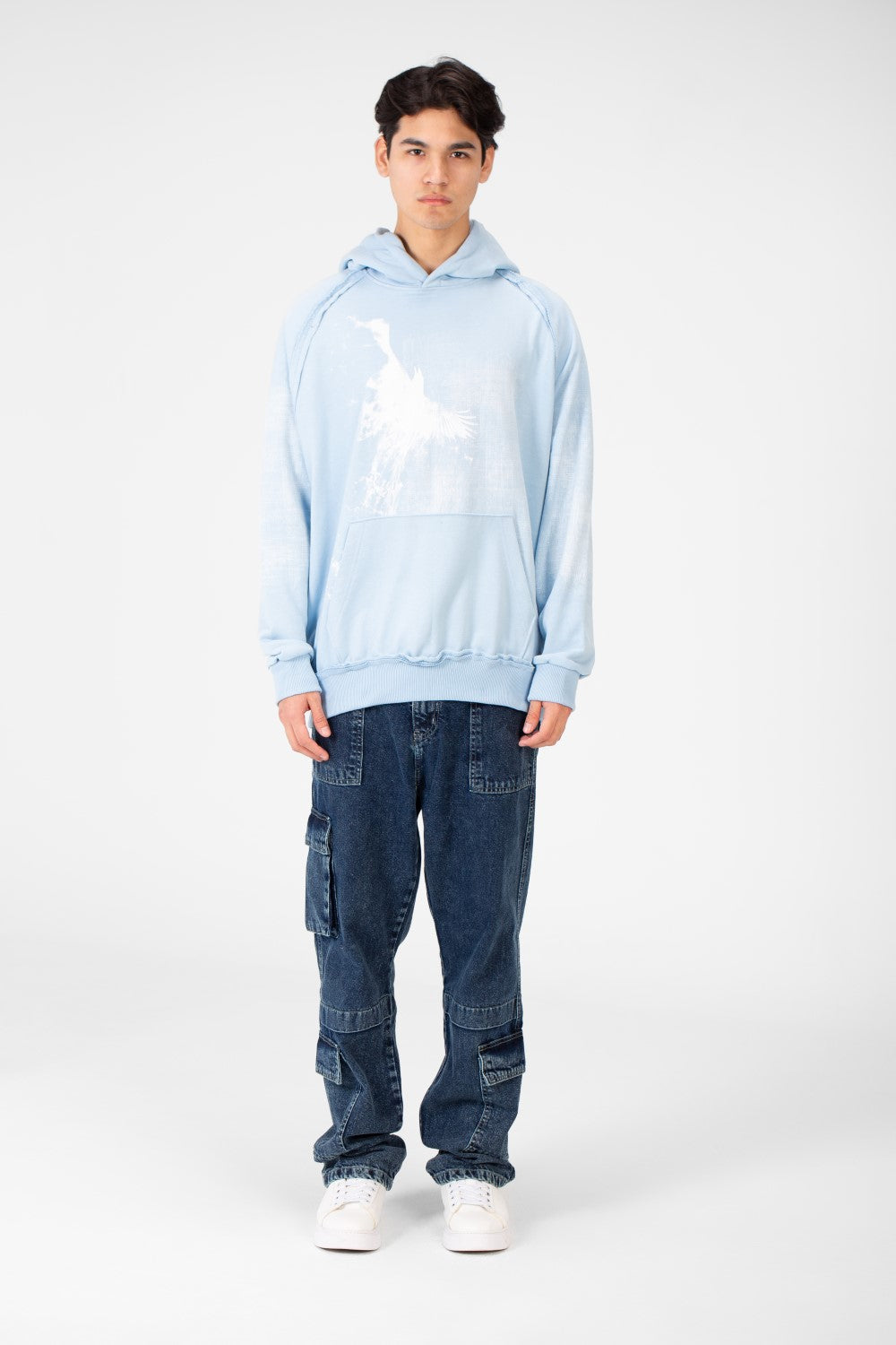 Men's Oversize Printed Hoodie Sweatshirt