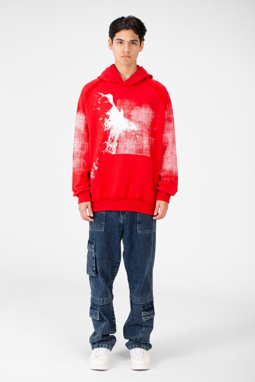 Men's Oversize Printed Hoodie Sweatshirt