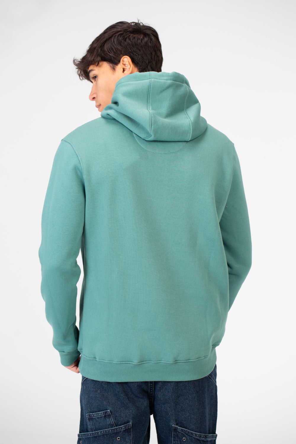 Men's Tomato Basic Plain Hoodie With Front Kangaroo Pocket