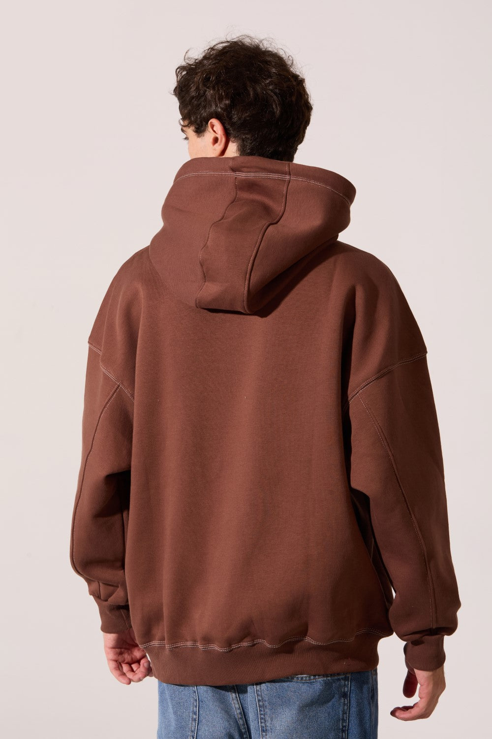 Men's Oversized Hooded Milton Sweatshirt With Front Print