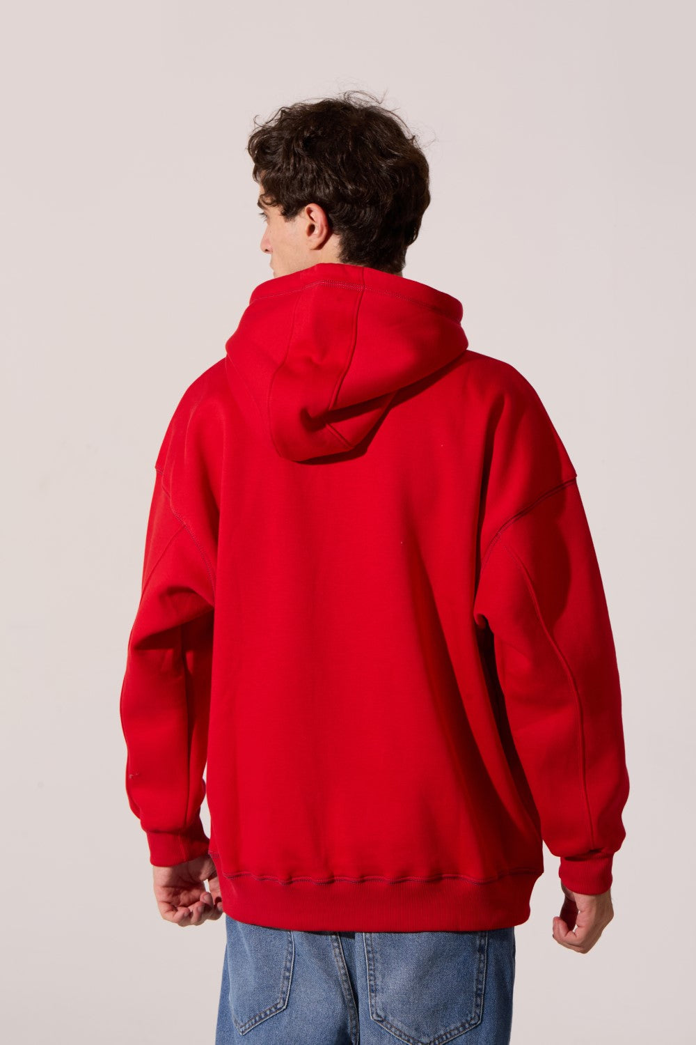 Men's Oversized Hooded Milton Sweatshirt With Front Print