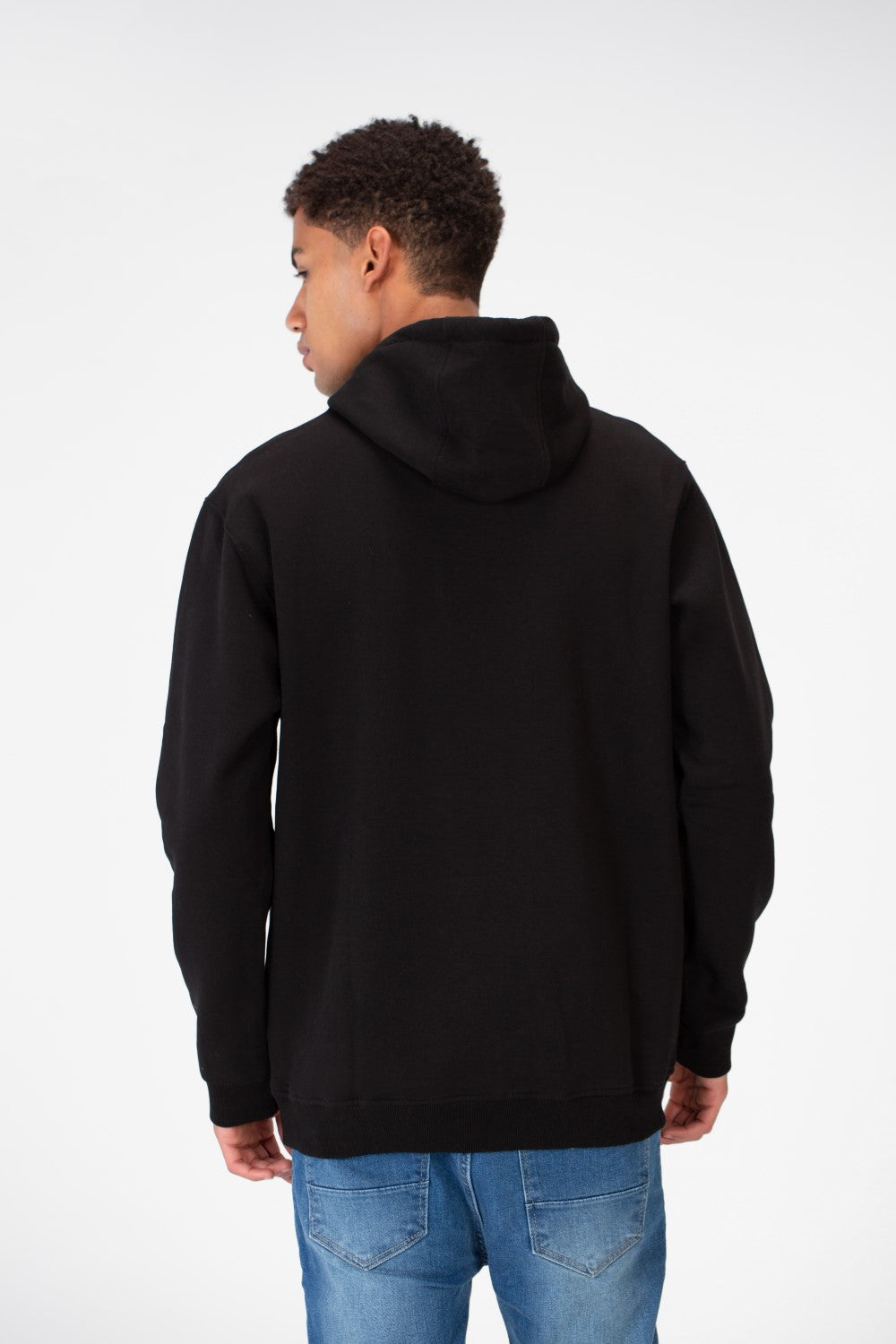 Men's Basic Plain Hoodie Sweatshirt With Pocket And Tomato Badge On The Front