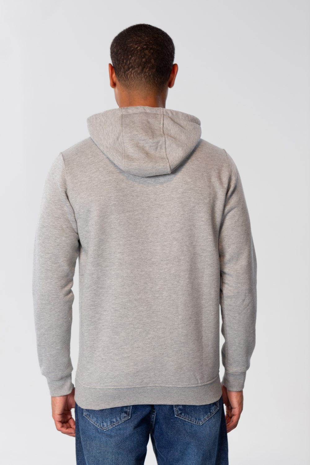 Men's Basic Plain Hoodie Sweatshirt With Pocket And Tomato Badge On The Front