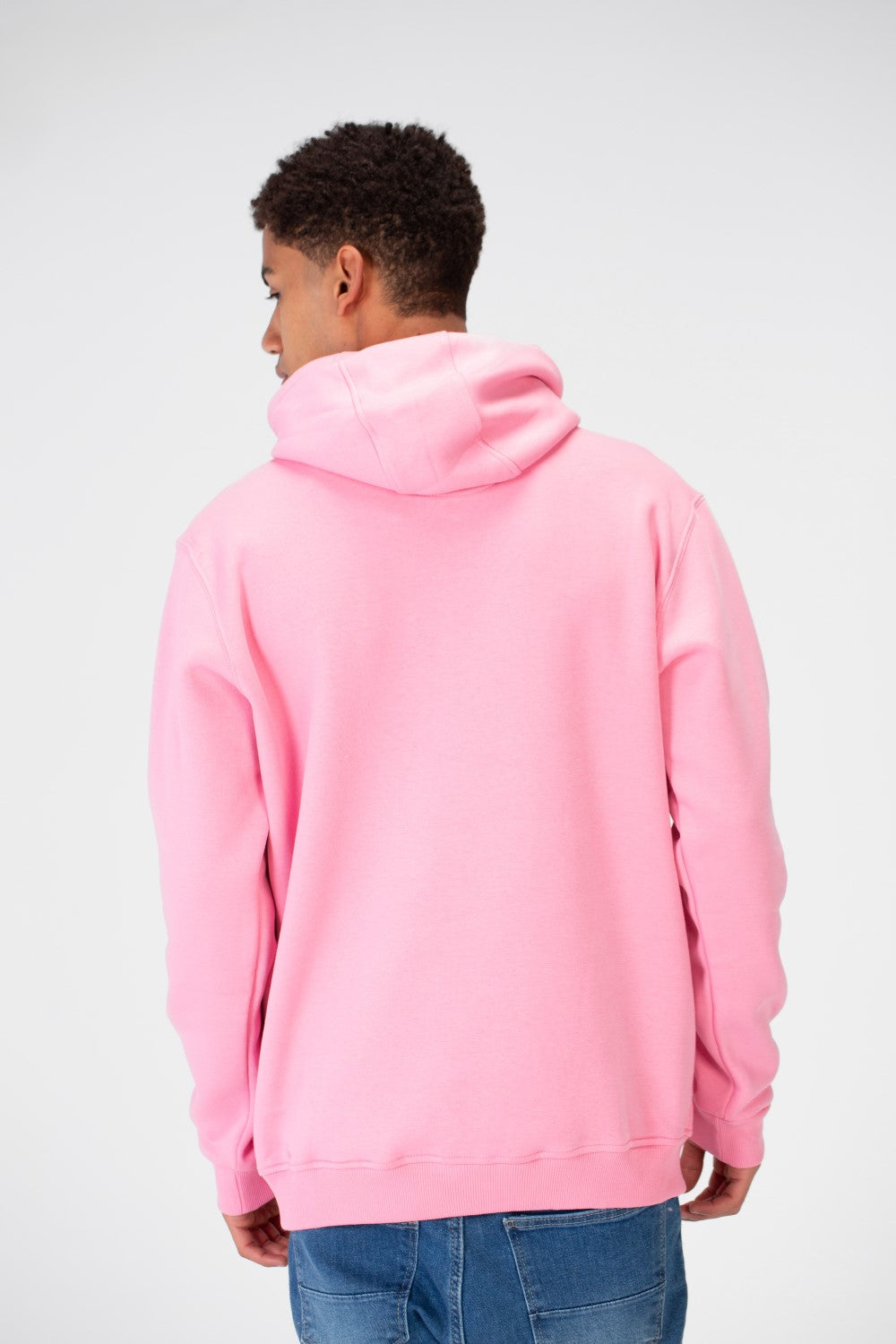 Men's Basic Plain Hoodie Sweatshirt With Pocket And Tomato Badge On The Front
