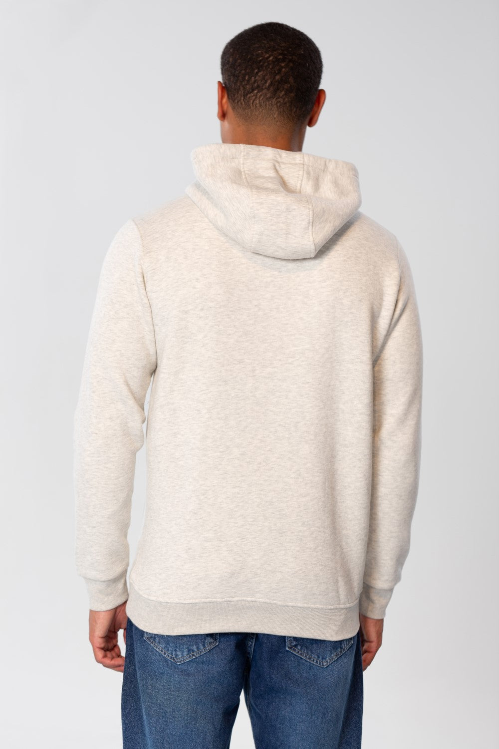 Men's Basic Plain Hoodie Sweatshirt With Pocket And Tomato Badge On The Front