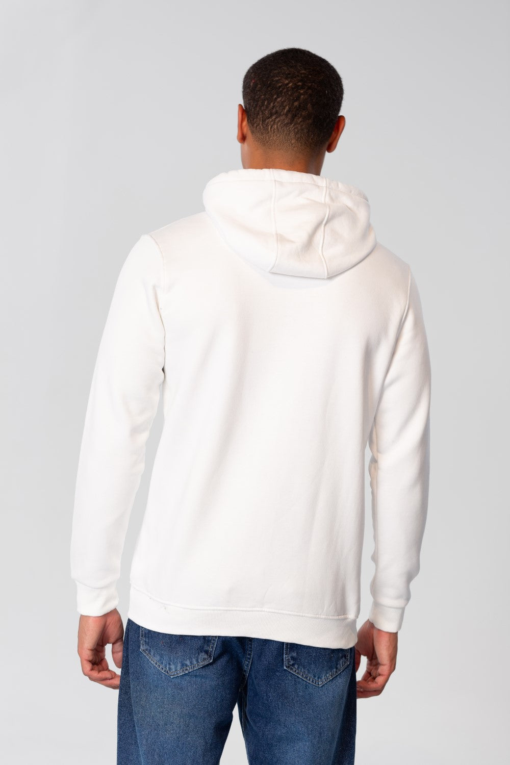 Men's Basic Plain Hoodie Sweatshirt With Pocket And Tomato Badge On The Front
