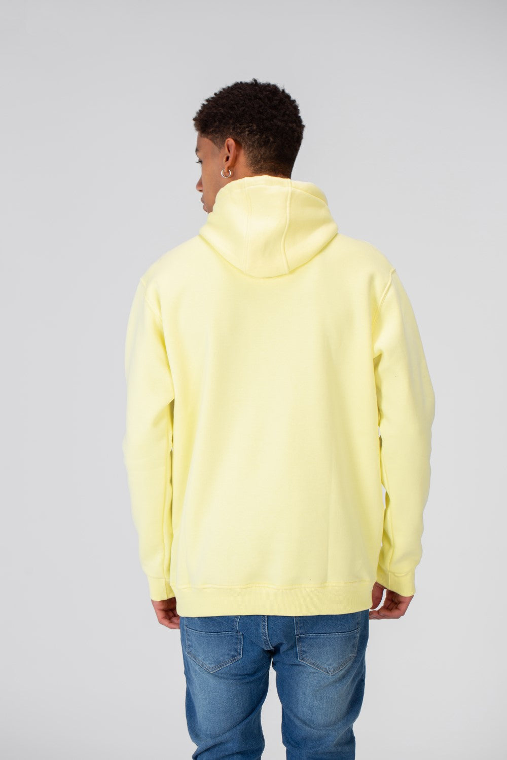 Men's Basic Plain Hoodie Sweatshirt With Pocket And Tomato Badge On The Front