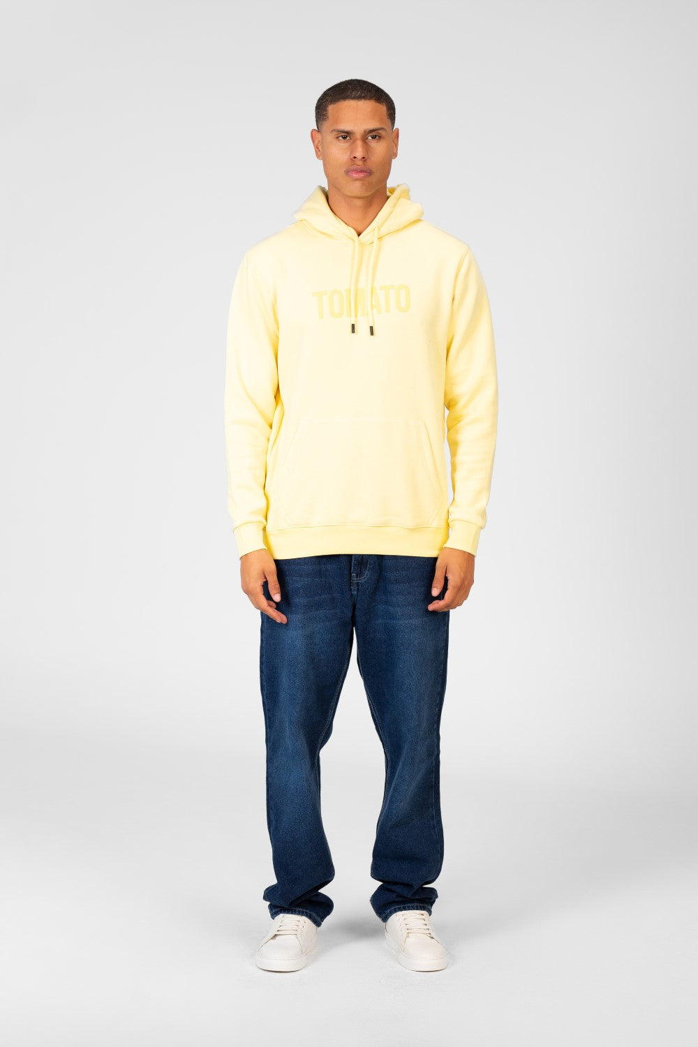 Men's Tomato Basic Long Sleeve Hoodie Sweatshirt