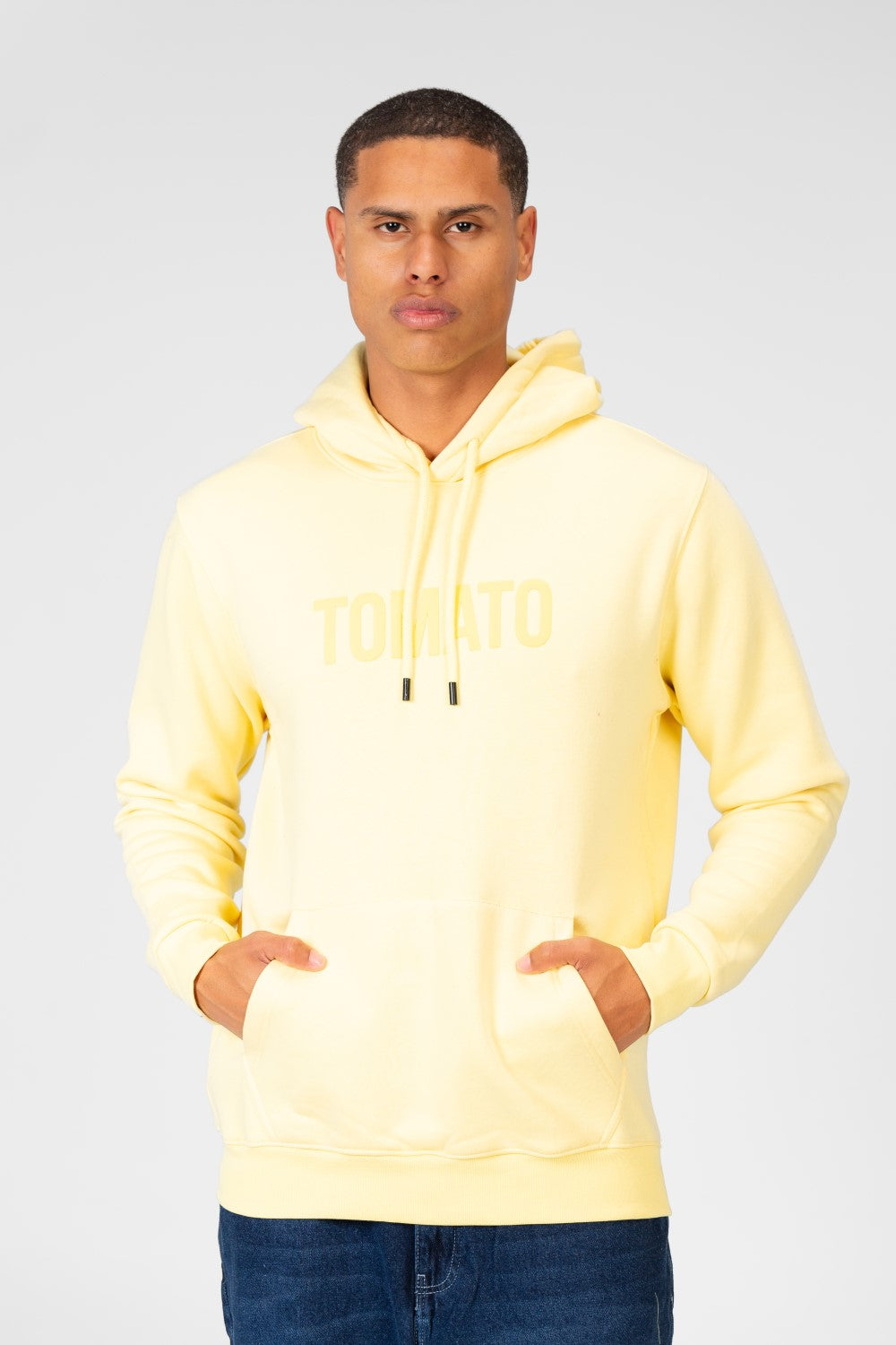 Men's Tomato Basic Long Sleeve Hoodie Sweatshirt