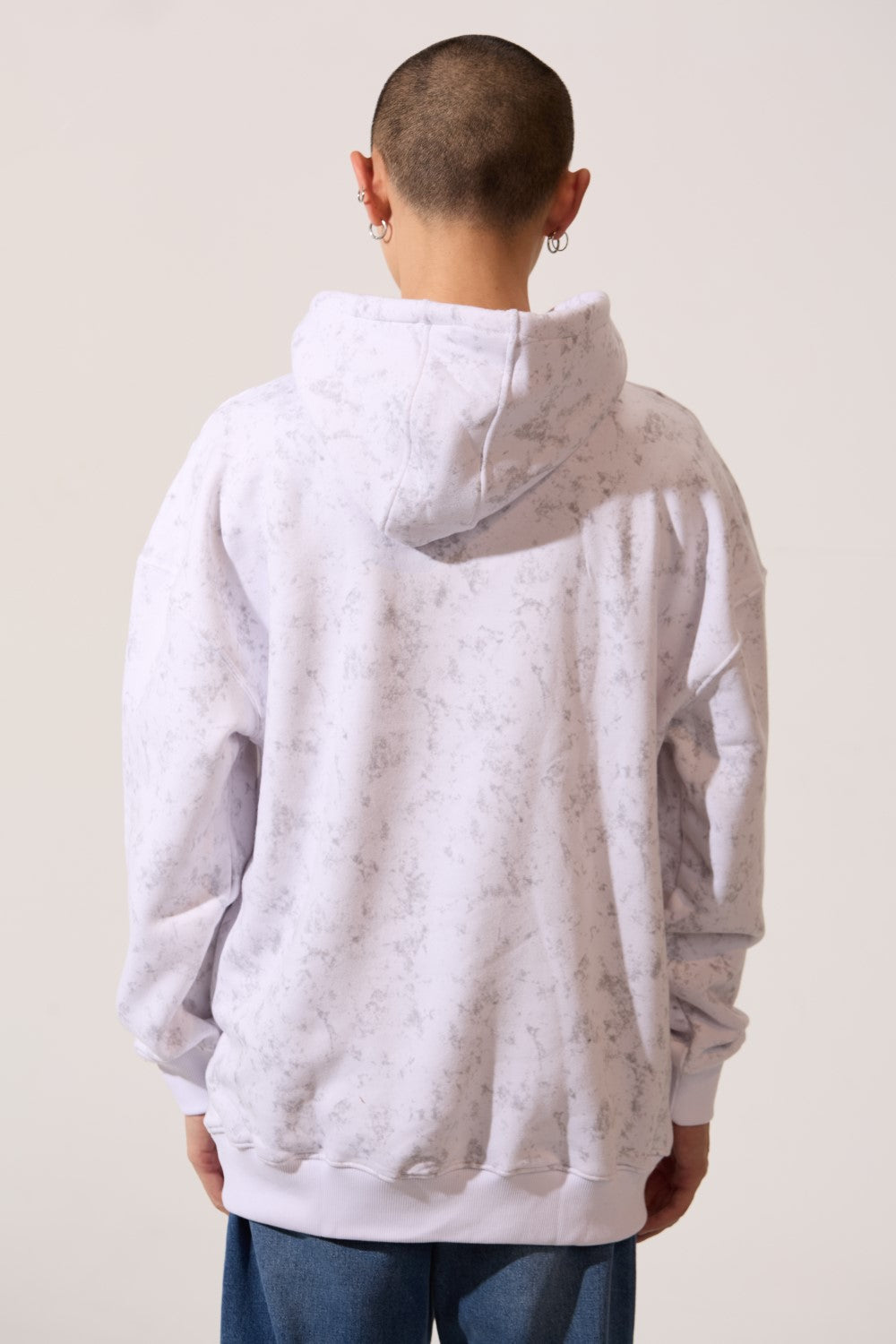 Men's Regular Fit Milton Acid Wash Hoodie Sweatshirt