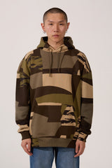 Men's Army Regular Fit Milton Long Sleeves Hoodie Sweatshirt With Front Pocket