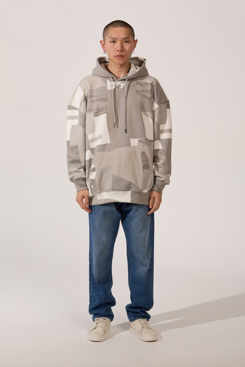 Men's Army Regular Fit Milton Long Sleeves Hoodie Sweatshirt With Front Pocket