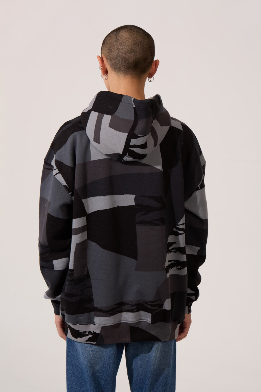 Men's Army Regular Fit Milton Long Sleeves Hoodie Sweatshirt With Front Pocket