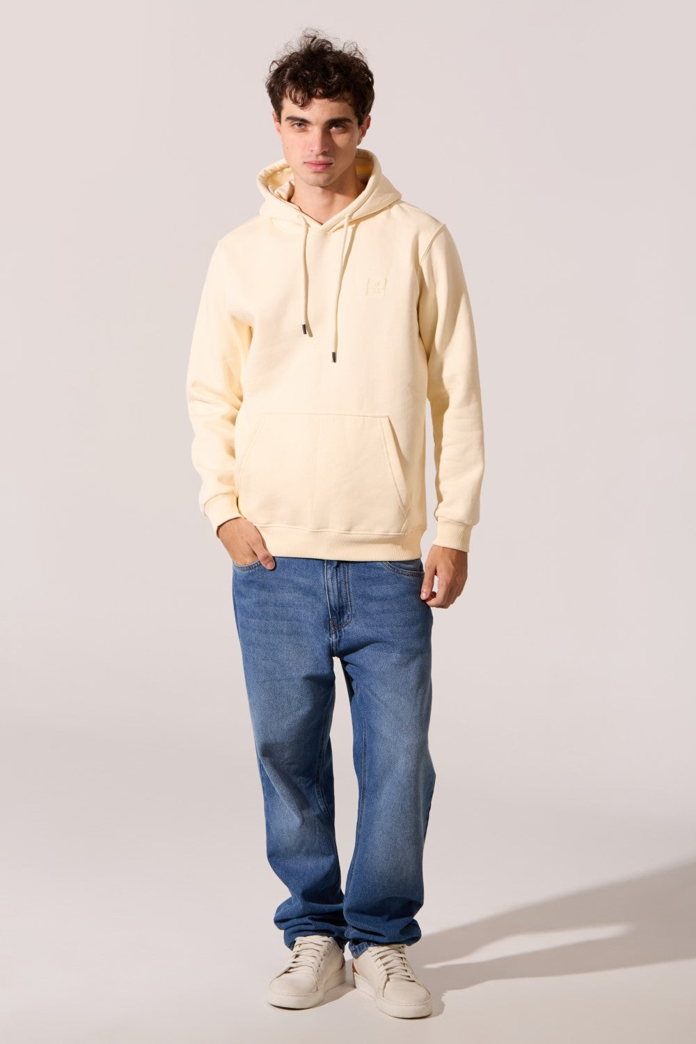 Men's Slim Fit Milton Hooded Sweatshirt With A Front Kangaroo Pocket