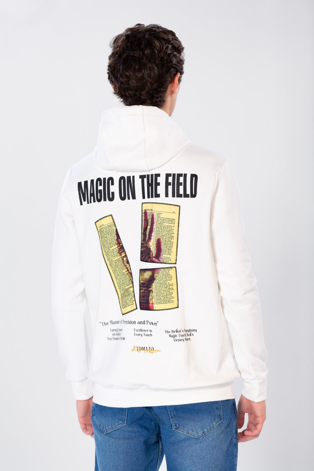 Men's Printed Hoodie Sweatshirt In Comfortable Cut