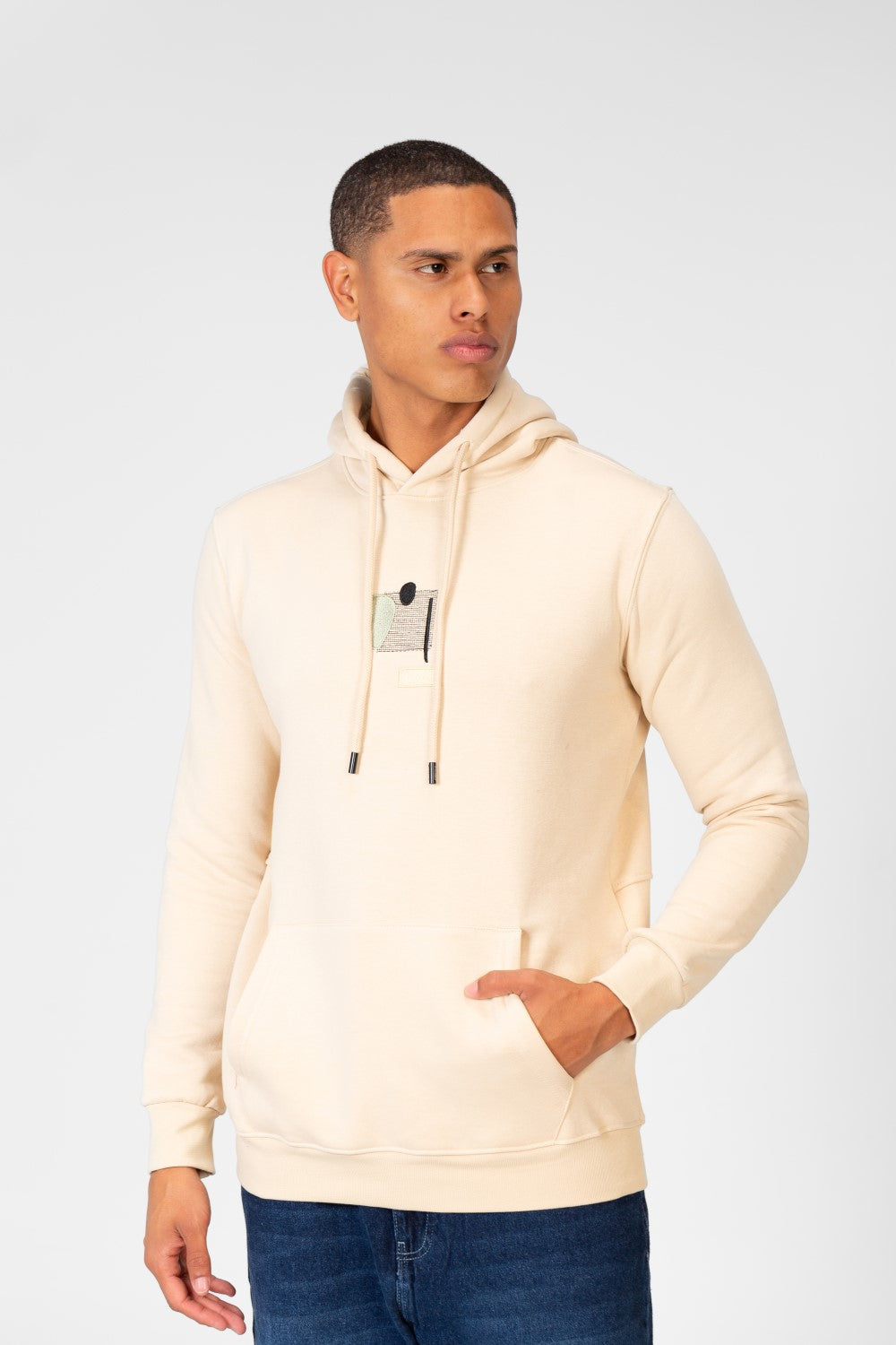 Men's Printed Hooded Sweatshirt With Front Pocket 1