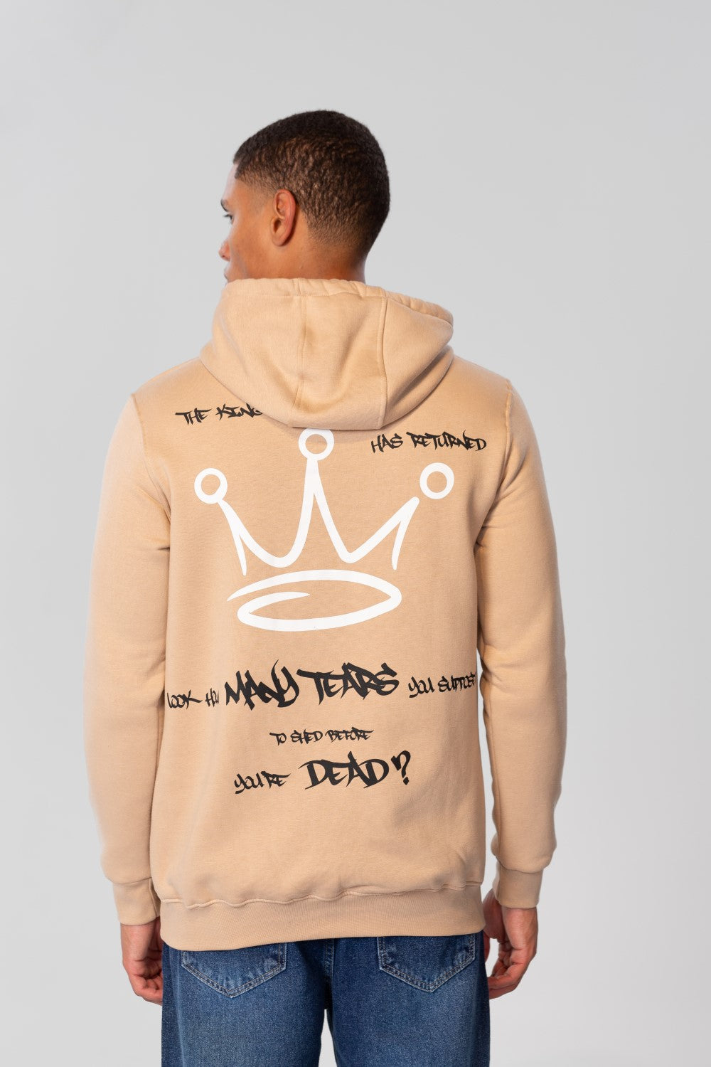 Men's Hoodie Sweatshirt With Front And Back Print