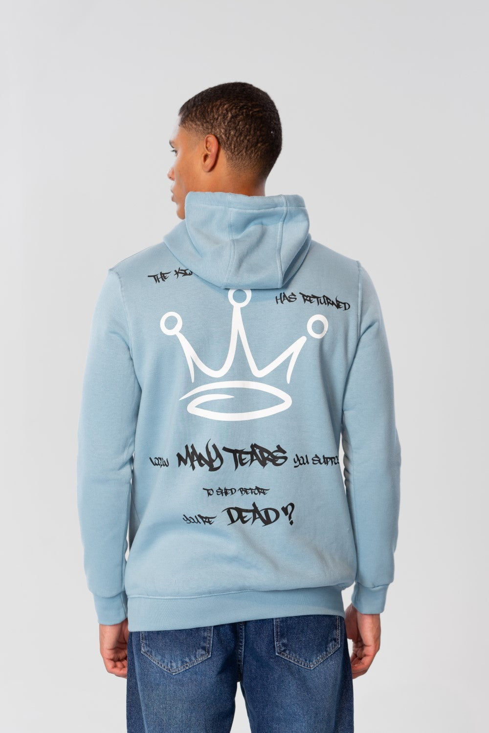 Men's Hoodie Sweatshirt With Front And Back Print