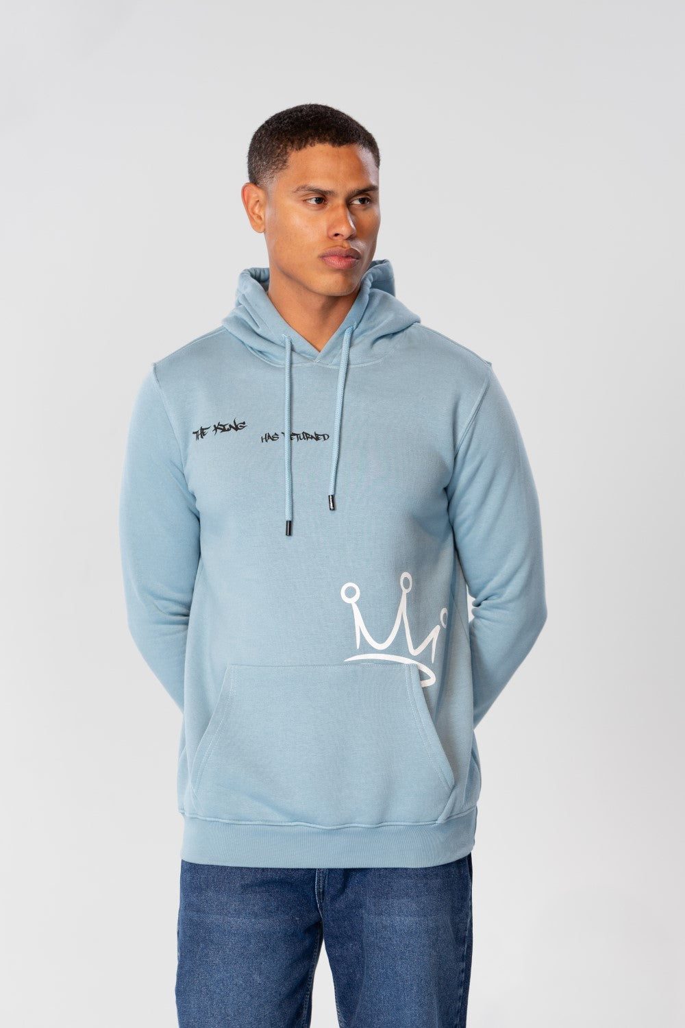 Men's Hoodie Sweatshirt With Front And Back Print