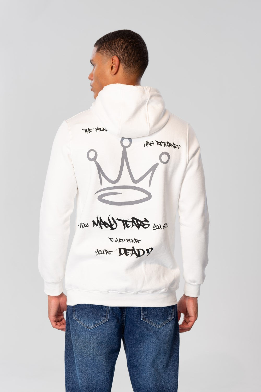 Men's Hoodie Sweatshirt With Front And Back Print