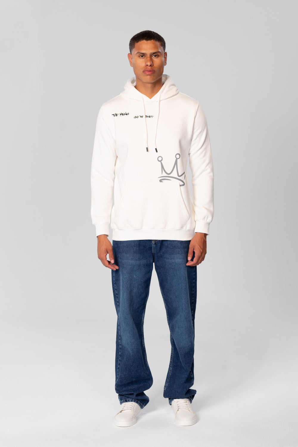Men's Hoodie Sweatshirt With Front And Back Print