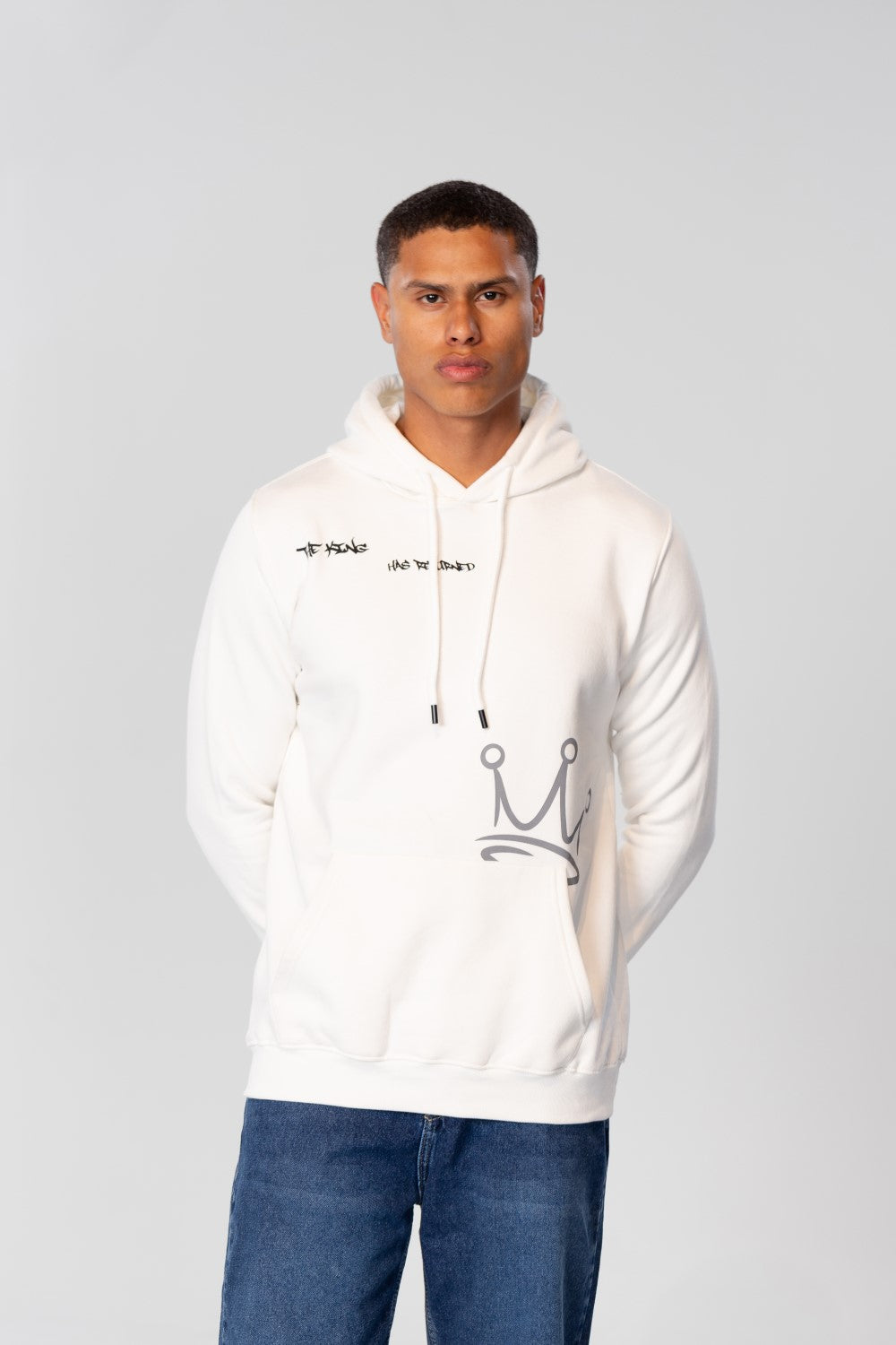 Men's Hoodie Sweatshirt With Front And Back Print