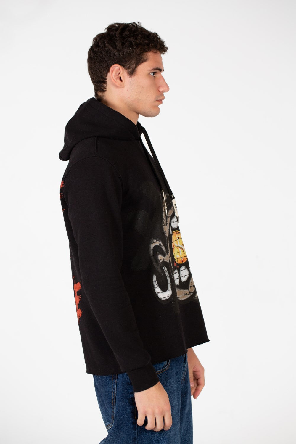 Men's Text Print Hoodie Sweatshirt